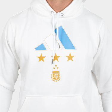 Argentina Three Stars White Hoodie
